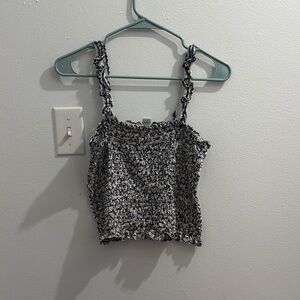 Old navy floral Smocked Crop Top